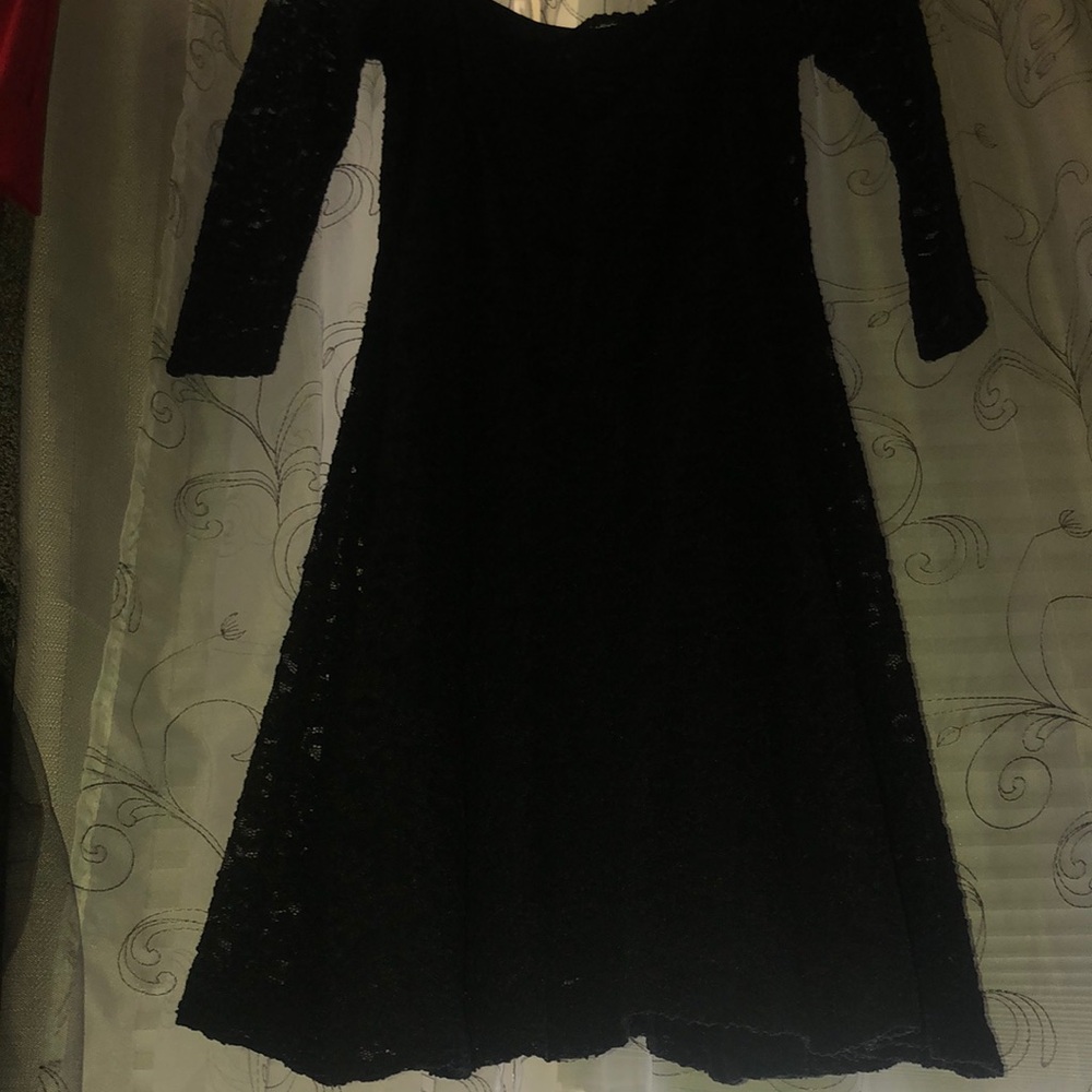 Laundry By Shelli Segal Black Sheath Dress Sweetheart Neckline